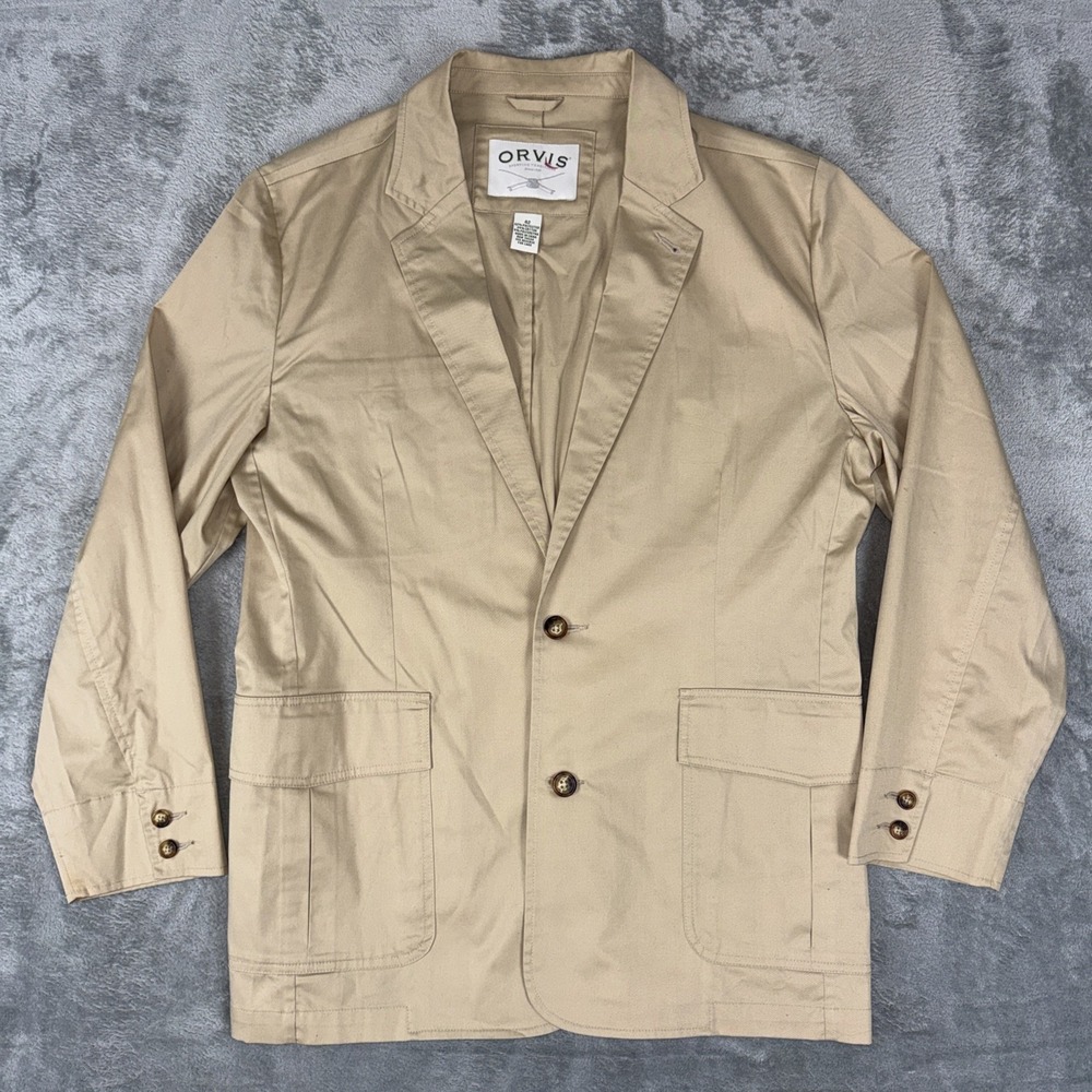 Orvis Sporting Blazer Mens 42 Cotton Blend Field Coat Barn Work Chore Unlined